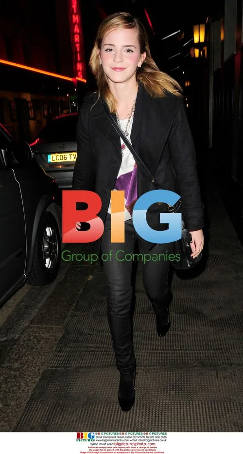 Emma Watson Looks Surprised in London