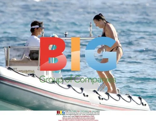 Anjelica Huston on Jimmy Buffet's boat