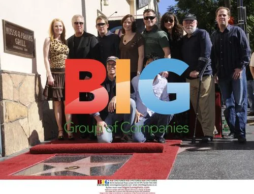 CSI cast members at William Petersen's walk of fame ceremony