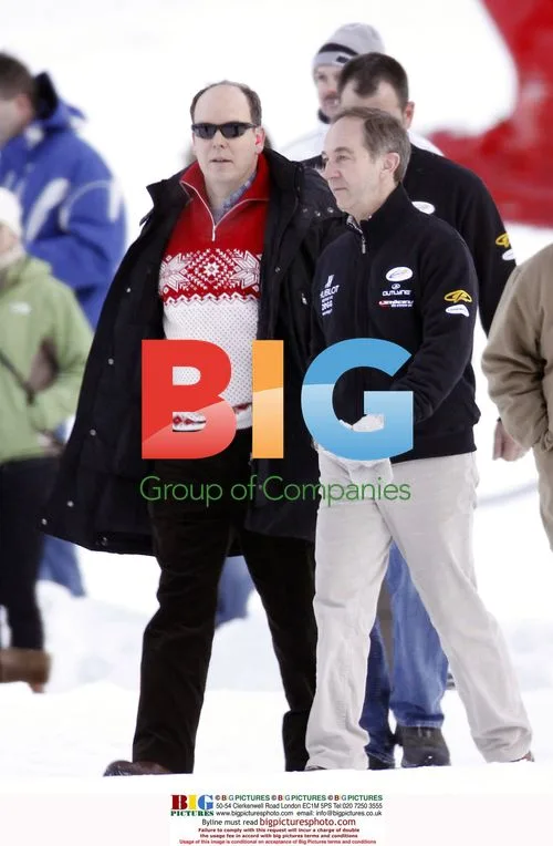 Prince Albert II at World Stars Ski Event in Samnaun