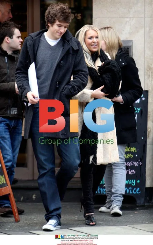 TV Presenter Zoe Salmon Enjoys Lunch with Greg James