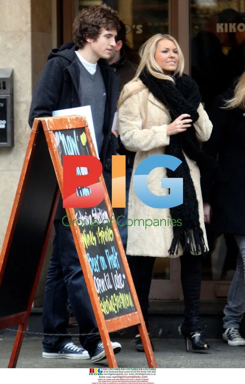 Zoe Salmon Enjoys Salmon Lunch with Greg James