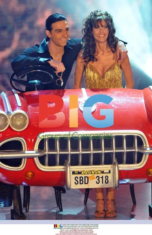 Carol Alt and Raimondo Todaro on "Ballando con le stelle"