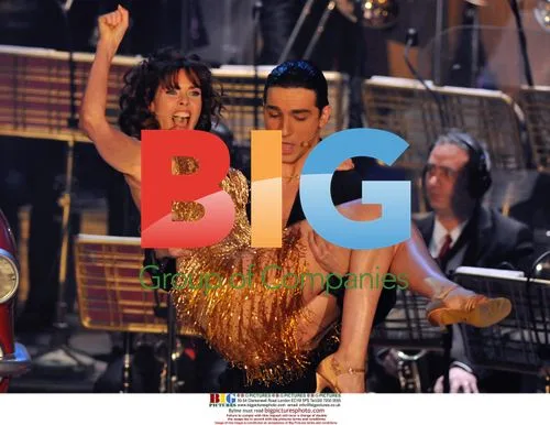 Carol Alt and Raimondo Todaro on "Ballando con le stelle"