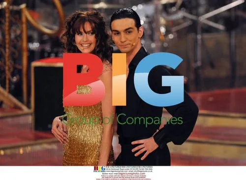 Carol Alt and Raimondo Todaro on "Ballando con le stelle"