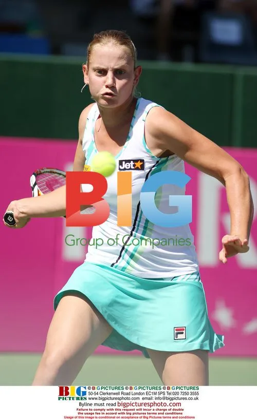 Jelena Dokic plays for Australia in Federation Cup