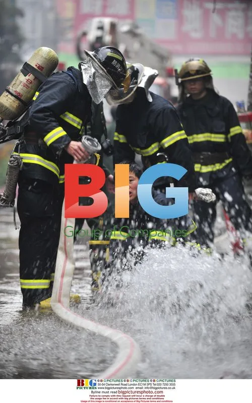 Building Fire in Wuhan, China