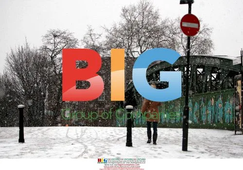Snow in Camden, North London