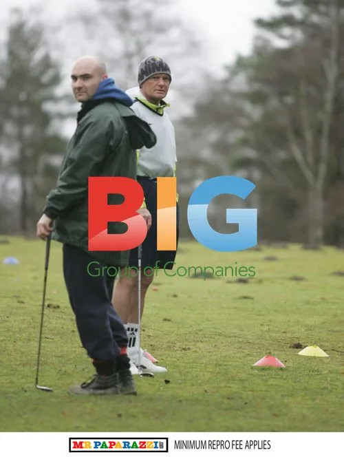 Paul Gascoigne plays golf in Hampshire