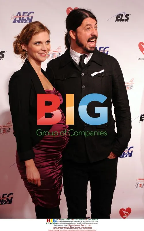 Dave Grohl and wife Jordyn Blum at MusiCares Person of the Year
