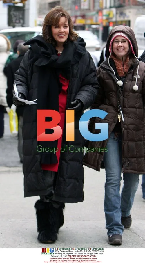Penn Badgley and Margaret Colin on 'Gossip Girl' set