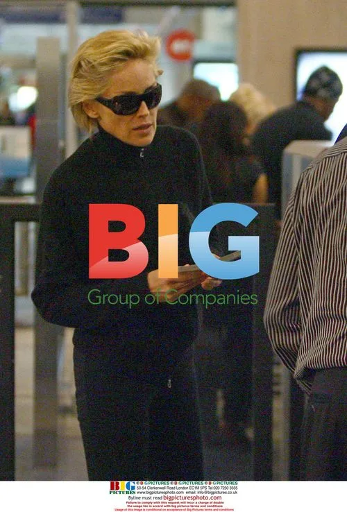 Sharon Stone and Chase Dreyfous depart LAX