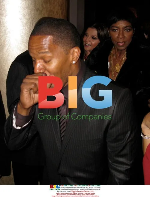 Jamie Foxx and Natalie Cole at Grammy Awards Party