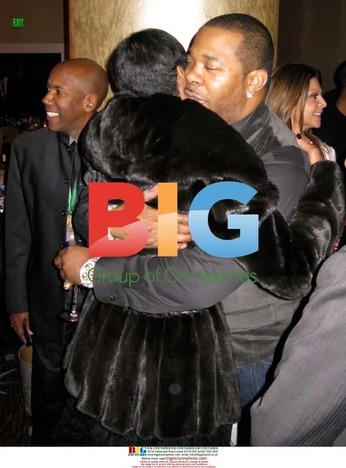 Natalie Cole and Busta Rhymes attend Grammy Party