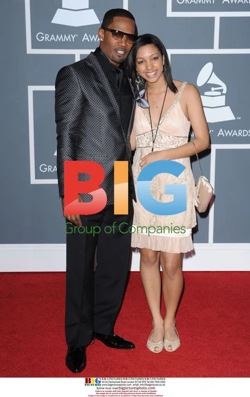 Jaime Foxx and daughter Corinne at 2009 GRAMMYs