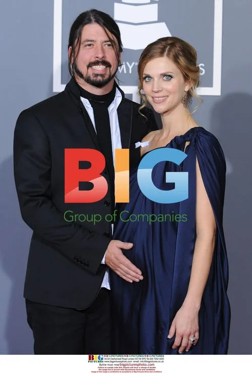 David Grohl and wife Jordyn Blum at 51st Annual GRAMMYs