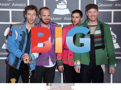 Coldplay Members at 2009 Grammys