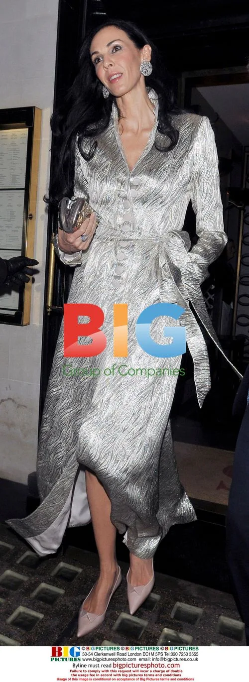 Mick Jagger leaving Scotts with L'wren Scott