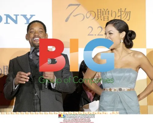 Will Smith and Rosario Dawson at "Seven Pounds" Press Conference