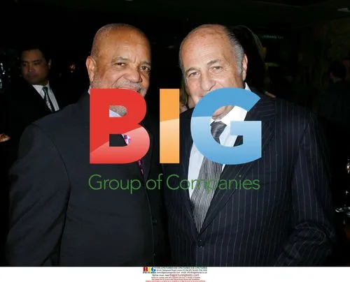Berry Gordy and Doug Morris at Universal Music Group Dinner