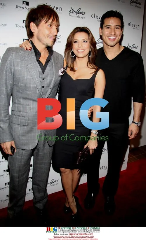 Ken Paves, Eva Longoria Parker, and Mario Lopez at ElevenSpa Opening