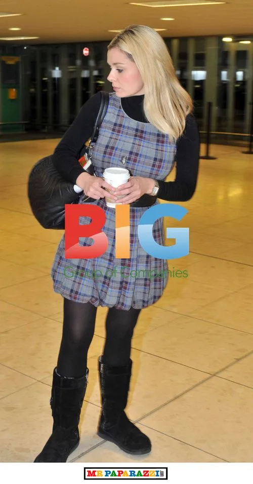 Kathryn Jenkins at Glasgow airport