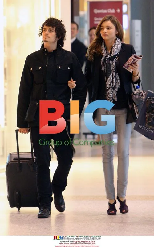Miranda Kerr and Orlando Bloom at Sydney Airport