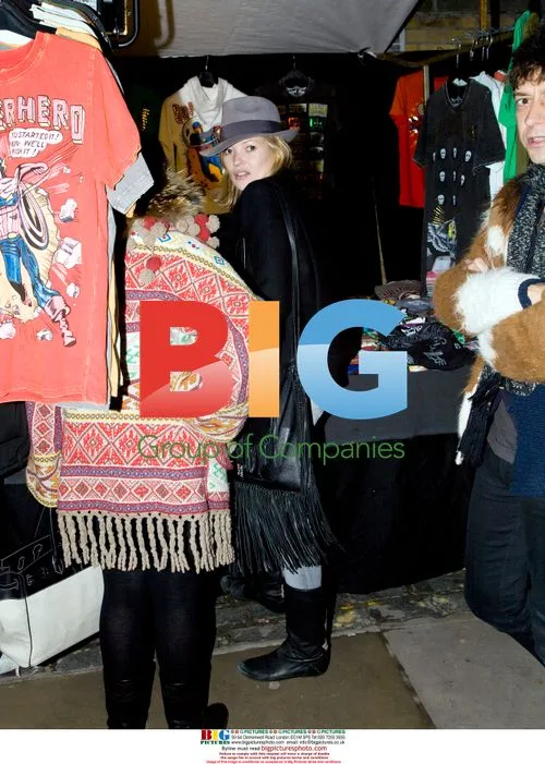 Kate Moss and friends leave bowling alley