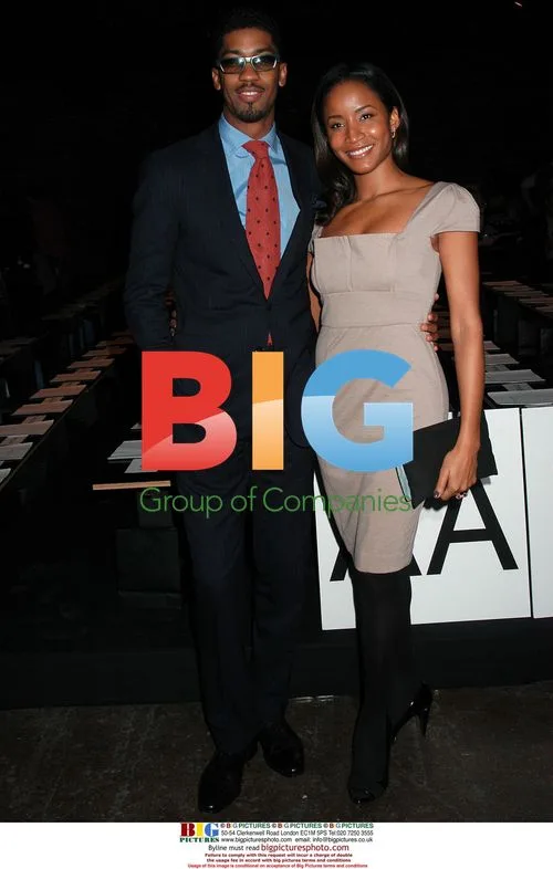 Fonzworth Bentley and Faune Chambers at Rag and Bone show