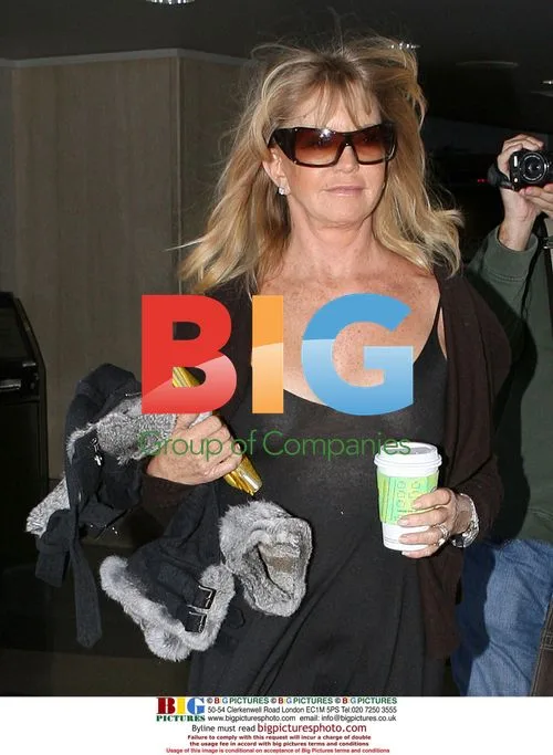 Goldie Hawn Arrives at LAX in Sheer Dress