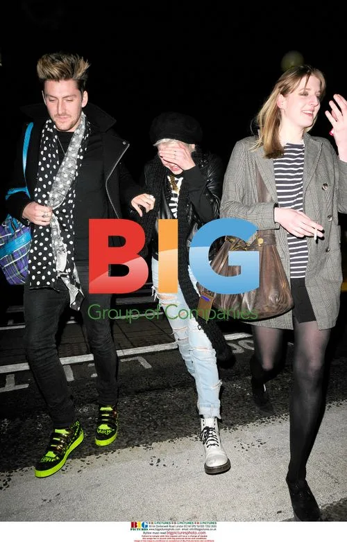 Pixie Geldof laughing at The Hawley Arms