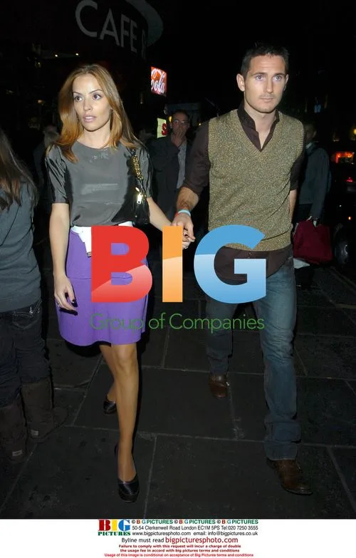 Footballer Frank Lampard and Elen Rives at makeup launch