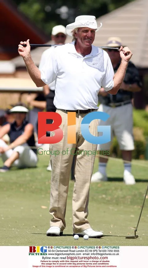 Greg Norman at Johnnie Walker Classic Pro Celebrity Challenge