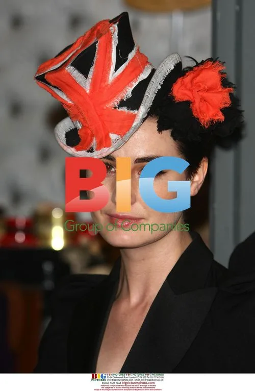 Milliner Stephen Jones with Model Erin O'Connor