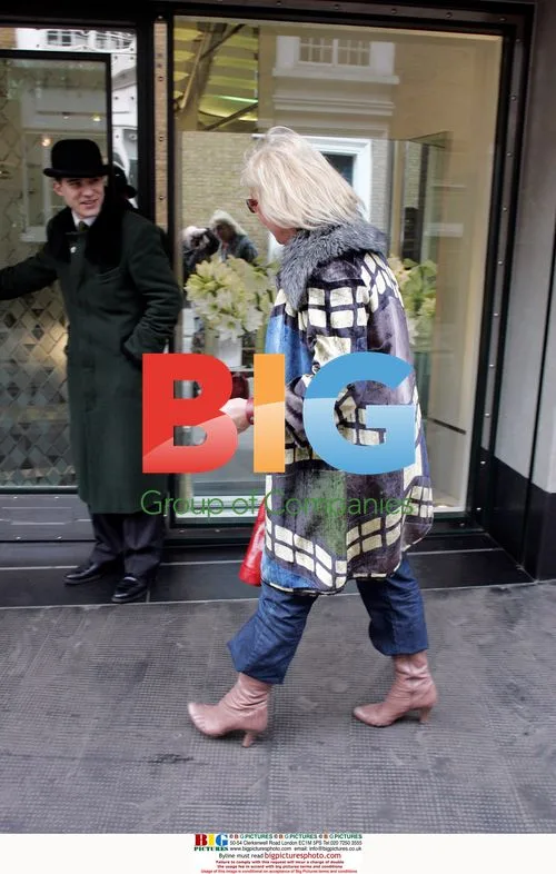Carol Thatcher spotted outside London's Ivy club