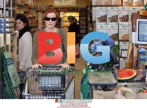 Marcia Cross out shopping