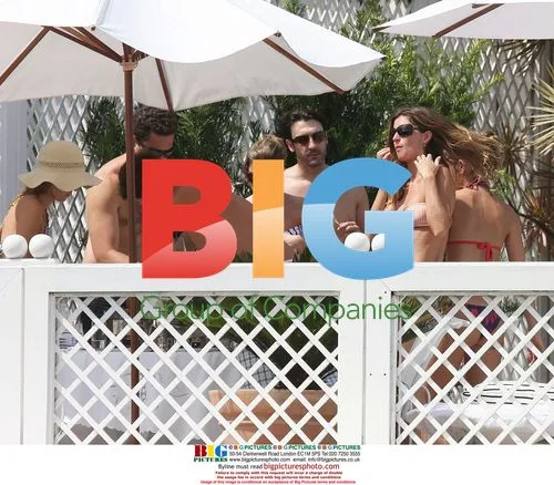 Gisele Bundchen at Rio Hotel Terrace