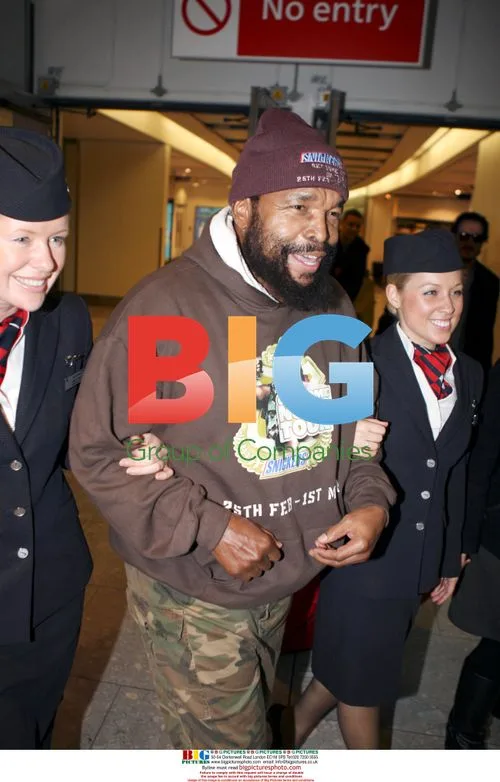 Mr. T Arrives at Heathrow Airport