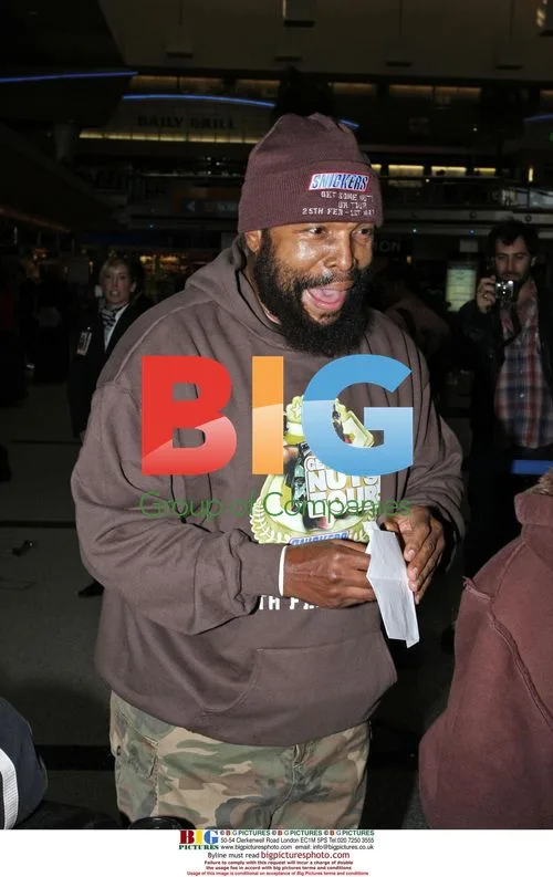 Mr. T Chats with Fans at LAX
