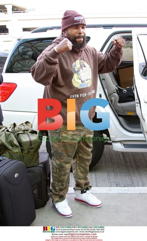 Mr. T arrives at LAX departure
