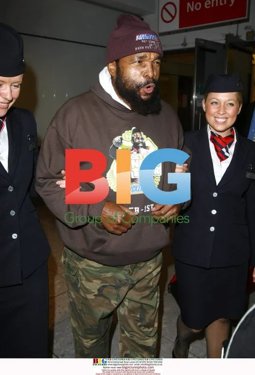 Mr T Arrives at Heathrow Airport