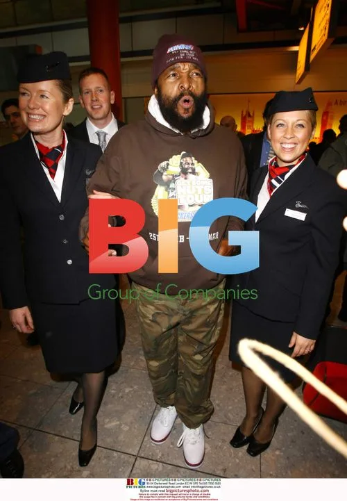Mr T Arrives at Heathrow Airport