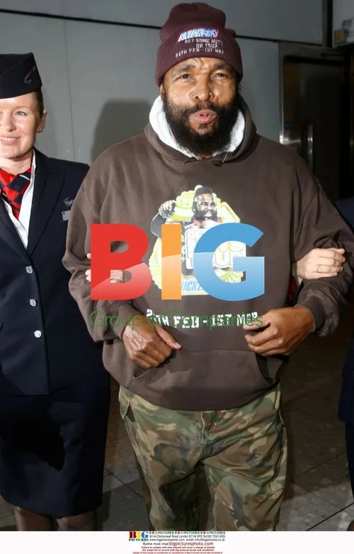 Mr T Arrives at Heathrow Airport