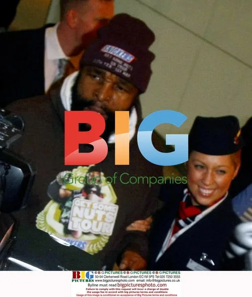 Mr T Arriving at Heathrow Airport