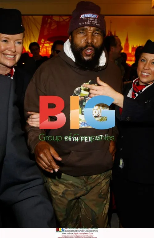 Mr. T Arrives at Heathrow