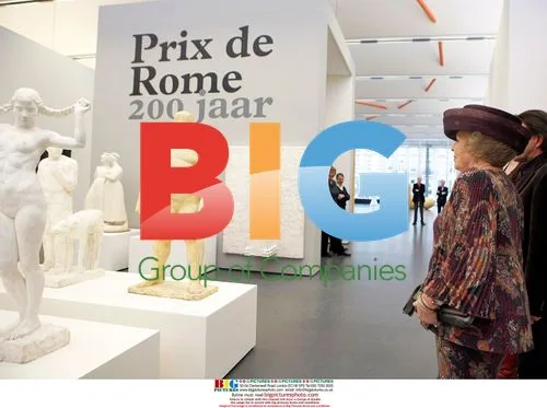 Dutch Queen Beatrix at Art Exhibition