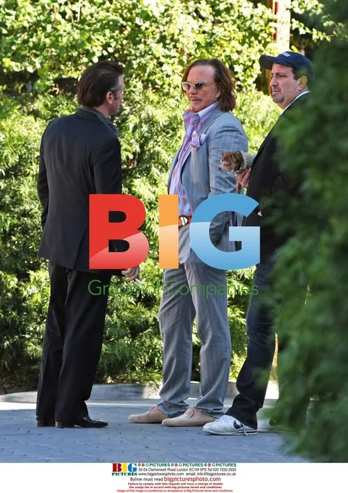 Sean Penn and Mickey Rourke at event