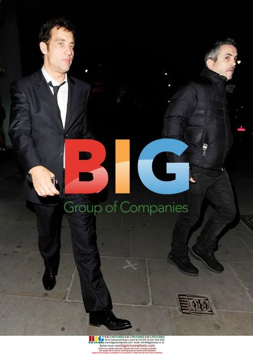 Clive Owen leaves Bungalow 8 with Alfonso Cuaron