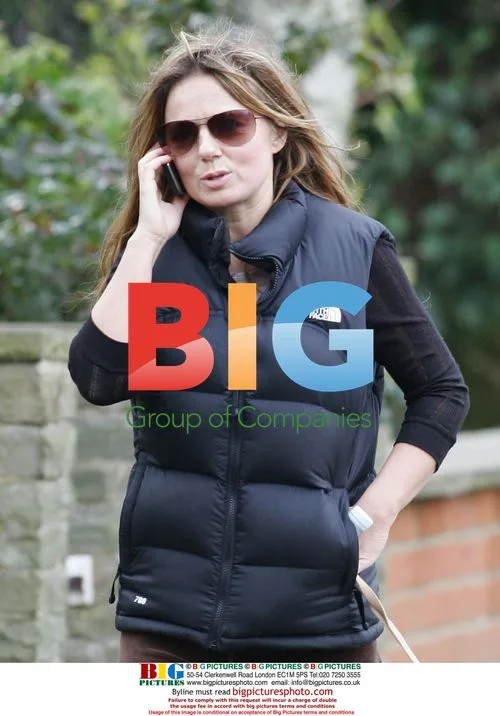 Geri Halliwell walking dog in London