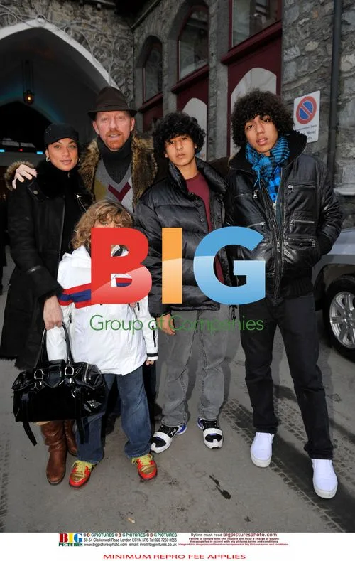 Boris Becker and family in St. Moritz